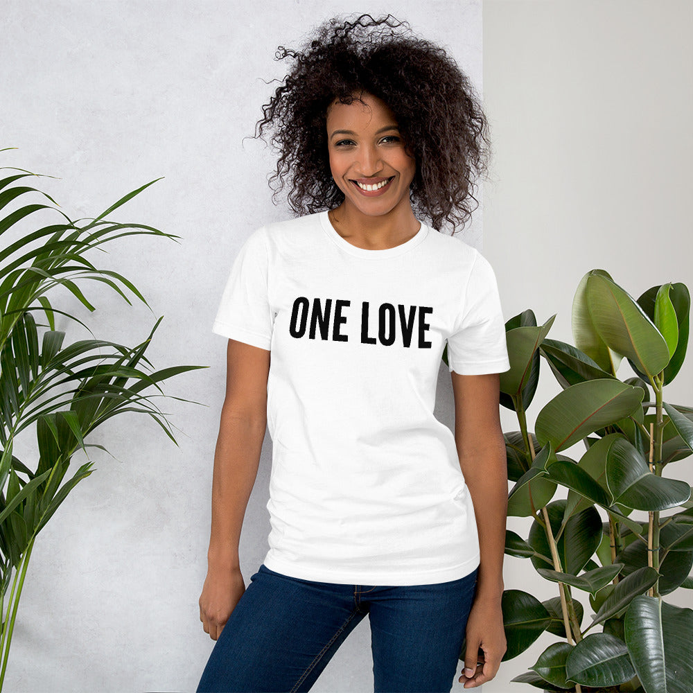 “One Love” Short-Sleeve Unisex T-Shirt - Surcee Shops