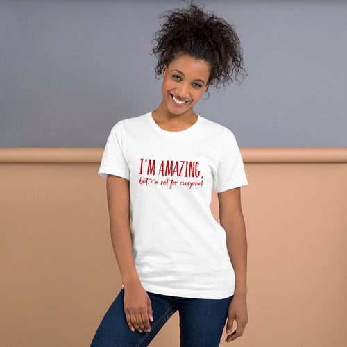 “I’m Amazing” Short-Sleeve Unisex T-Shirt - Surcee Shops