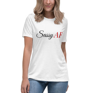 “SassyAF” Women's Relaxed T-Shirt - Surcee Shops