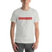 Load image into Gallery viewer, “Healed” Red Scrabble Short-Sleeve Unisex T-Shirt - Surcee Shops
