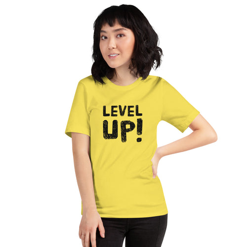 “Level Up” Short-Sleeve Unisex T-Shirt - Surcee Shops