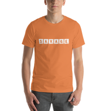 Load image into Gallery viewer, “Savage” Scrabble Short-Sleeve Unisex T-Shirt - Surcee Shops
