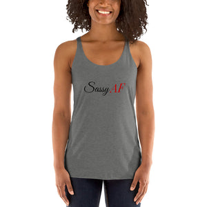 “SassyAF” Women's Racerback Tank - Surcee Shops