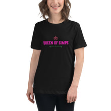 Load image into Gallery viewer, “Queen of Simps” Women&#39;s Relaxed T-Shirt - Surcee Shops
