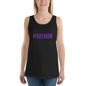 “BoyMom” Purple Ltrs, Unisex Tank Top - Surcee Shops