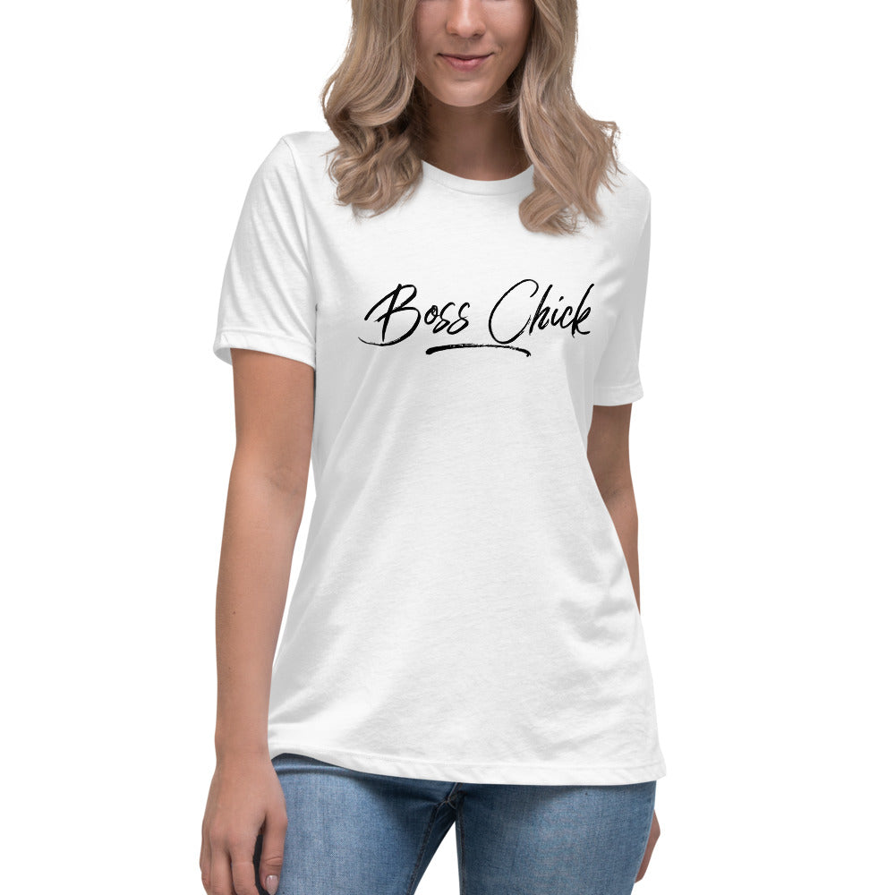 “Boss Chick” Women's Relaxed T-Shirt - Surcee Shops