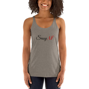 “SassyAF” Women's Racerback Tank - Surcee Shops