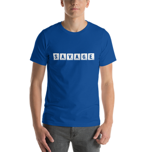 “Savage” Scrabble Short-Sleeve Unisex T-Shirt - Surcee Shops