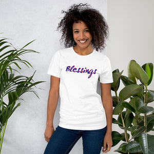 “Blessings” Short-Sleeve Unisex T-Shirt - Surcee Shops