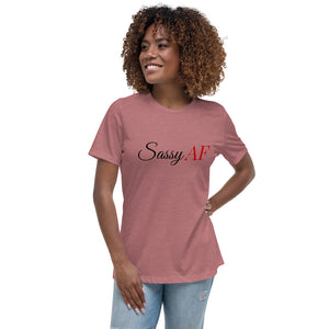 “SassyAF” Women's Relaxed T-Shirt - Surcee Shops