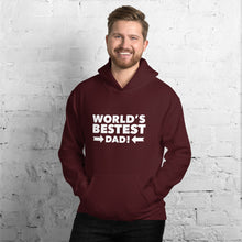 Load image into Gallery viewer, “World’s Bestest Dad” Unisex Hoodie - Surcee Shops
