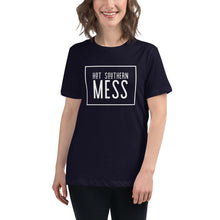 Load image into Gallery viewer, “Hot Southern Mess” Women&#39;s Relaxed T-Shirt - Surcee Shops
