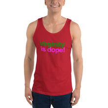 Load image into Gallery viewer, “Virginity is Dope” Unisex Tank Top - Surcee Shops
