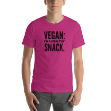 Load image into Gallery viewer, Vegan: Healthy Snack Short-Sleeve Unisex T-Shirt - Surcee Shops
