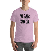 Load image into Gallery viewer, Vegan: Healthy Snack Short-Sleeve Unisex T-Shirt - Surcee Shops
