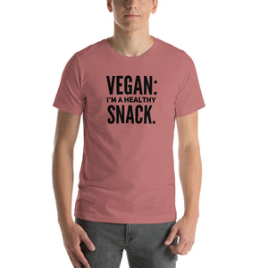 Vegan: Healthy Snack Short-Sleeve Unisex T-Shirt - Surcee Shops