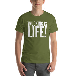 Trucking is Life - Short-Sleeve Unisex T-Shirt - Surcee Shops