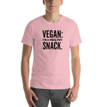 Load image into Gallery viewer, Vegan: Healthy Snack Short-Sleeve Unisex T-Shirt - Surcee Shops
