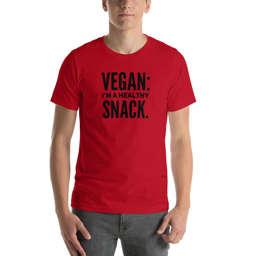 Vegan: Healthy Snack Short-Sleeve Unisex T-Shirt - Surcee Shops